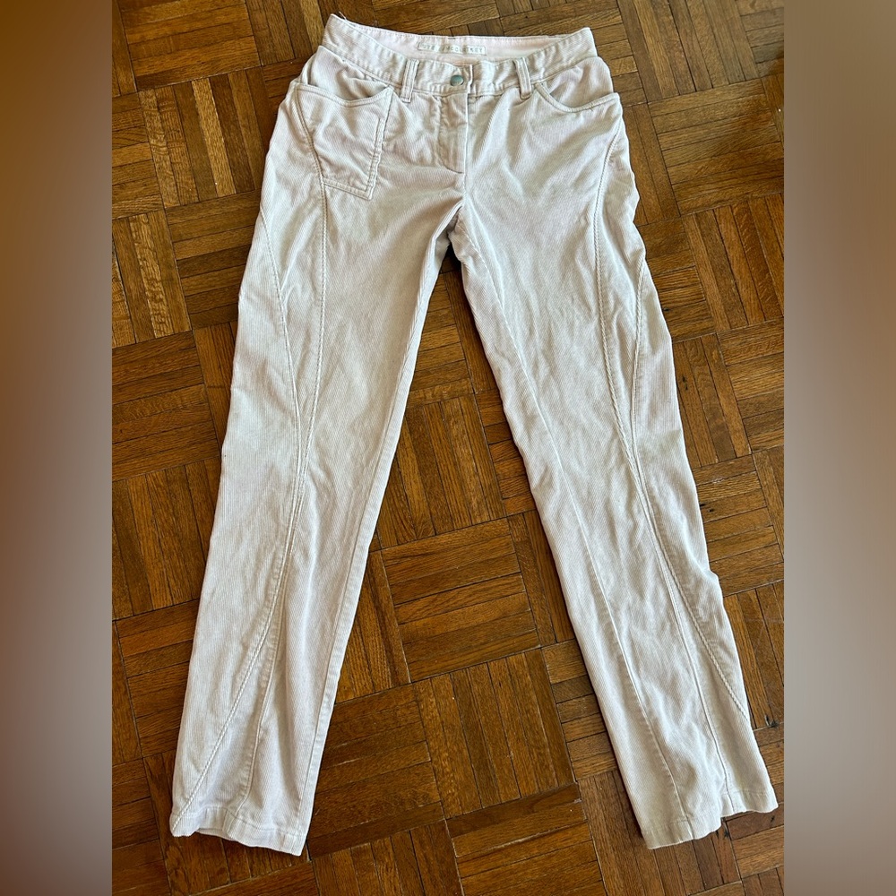 Stella McCartney Beige Corduroy Pants Size 38 Small 0 2 Front Seams